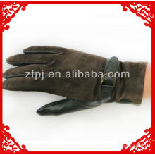 New style men's deerskin palm suede back gloves